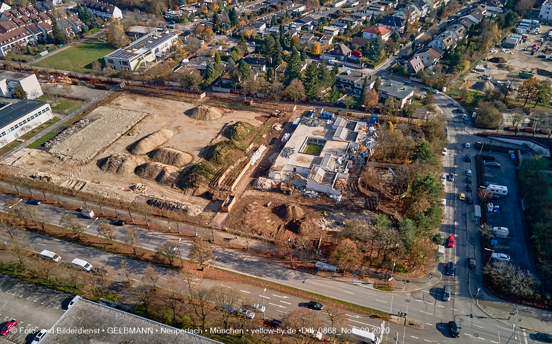 09.11.2020 - Baustelle Grundschule am Karl-Marx-Ring in Neuperlach